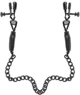 Adjustable Nipple Chain Clamps - Black